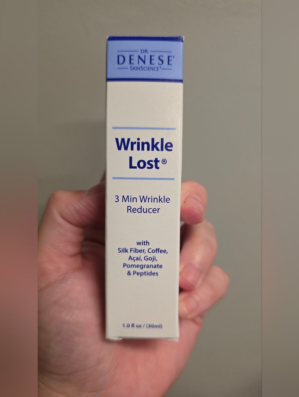 Dr. Denese SkinScience Wrinkle Lost 3 Min Wrinkle Reducer 1.0 fl oz NIB
